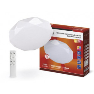 Светильник светодиодный COMFORT DIAMOND 120Вт 230В 3000-6500К 9600лм 500х80мм с пультом ДУ 4690612035055