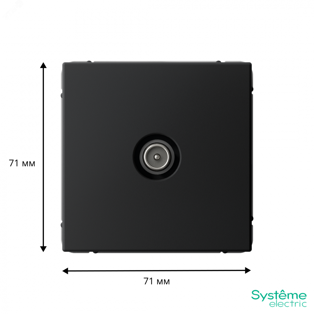 Изображение товара ARTGALLERY TV Розетка оконечная для телевидения 1DB черная