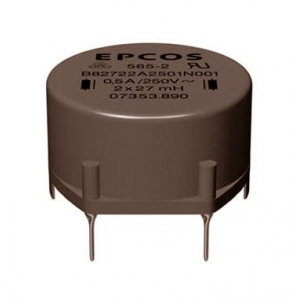 B82722A2302N001, Синфазный дроссель двухобмоточный 1200мкГн 10кГц 3A 0.056Ом монтаж в отверстие автомобильного применения коробка