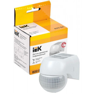 Датчик движения ДД 015 белый 800Вт 180гр 12м IP44 LDD10-015-800-001