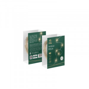 Гирлянда Роса 5 м, 50 LED, USB, теплое белое свечение 315-966