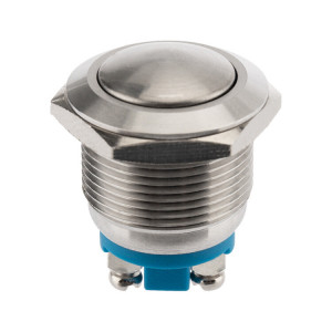 Кнопка антивандальная d19 Б/Фикс (2с винт) (ON)-OFF сфера (PBS-28В, A19-A2) (в упак. 1шт.) 06-0357-B