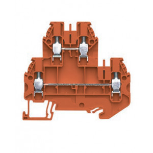 Этажная клемма WT 4 E LD +P O 24, Этажная функциональная клемма, 2 этажа, тип фиксации провода: винтовой, номинальное сечение: 4 мм кв., 24V, ширина: 6 мм, цвет: оранжевый, тип монтажа: DIN35