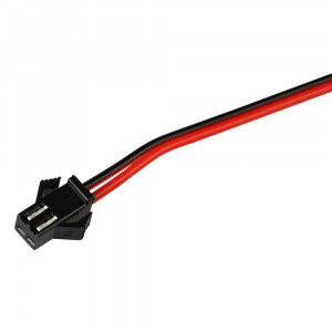 Коннектор выводной SM-2pin-L150mm-X1M (PAPA) 022317, Разъем ПАПА (система "клик") для соединения отрезков одноцветных светодиодных лент. Корпус черный. Провод 20AWG, длина 15 см. Максимальный допустимый ток 3А. Ответный разъем МАМА поставляется отдельно. Оболочка провода: ПВХ-компаунд, твердость 50P, термос