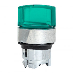 Исполнительный механизм переключателя ХB4 зеленый на 2 положения возвратный без фиксации, с подсветкой с короткой ручк IP65 EKF XB4BD2L-G-65