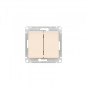 Выключатель 2-кл. Glossa (сх. 5) 10AX быстрозажим. клем. механизм беж. SE GSL000251S