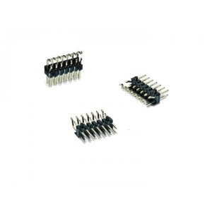 610106249121, Проводные клеммы и зажимы WR-PHD SMT DualHdr 2.54mm Horiztl Blk6p