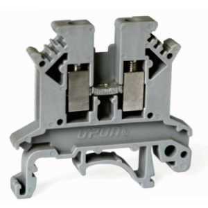 Проходная клемма UKJ-2.5XE, Проходная клемма, тип фиксации провода: винтовой, номинальное сечение: 2,5 мм кв., 32A, 800V, ширина: 6,2 мм, цвет: серый, тип монтажа: DIN35