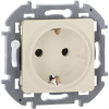 Розетка 1-м СП Inspiria 16А IP20 250В 2P+E защ. шторки немецк. стандарт механизм сл. кость Leg 673731