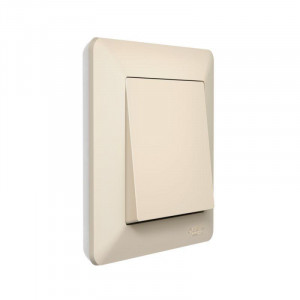 ATLASDESIGN AIR 1-постовая РАМКА, БЕЖЕВЫЙ/дымчатый белый ATN220201