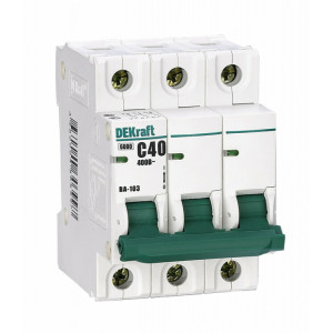 Автоматический выключатель 3Р 3А х-ка C ВА-103 6кА C3(+) 12083DEK