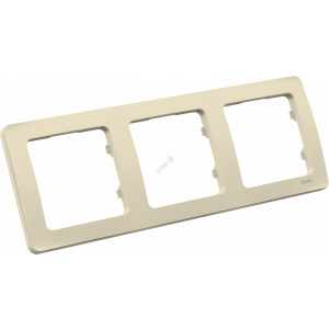 MASTER Рамка на 3 поста, слоновая кость Р403-01