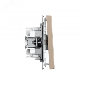 ARTGALLERY 1-клавишный ПЕРЕКЛЮЧАТЕЛЬ, 10АХ, механизм, быстрозажимные клеммы, ПЕСОЧНЫЙ GAL001261S