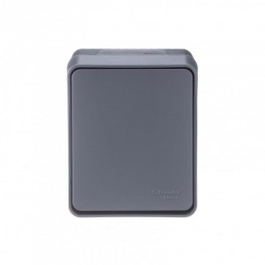 Переключатель проходной 1-кл. ОП AtlasDesign Profi54 IP54 10AX антрацит SE ATN544061