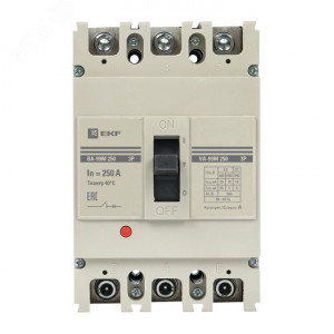 Выключатель автоматический 3п 250/250А 35кА ВА-99М PROxima mccb99-250-250m