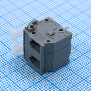 DG242V-7.5-02P-11-00A(H), Нажимной, безвинтовой клеммный блок 2 контакта серия DG242V-7.5