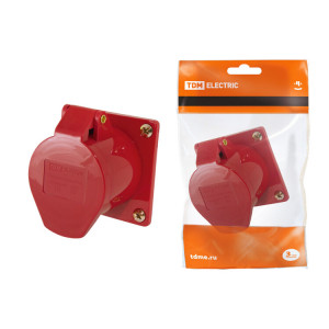 Розетка 415 скрытая 3Р+РЕ+N 16А 380В IP44 SQ0604-0013