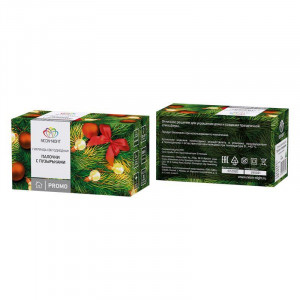 Гирлянда светодиодная Палочки с пузырьками 20 палочек, цвет: мультиколор, 2 метра 303-037