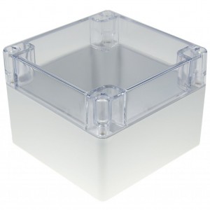 G279C, Герметичный корпус из поликарбоната с прозрачной крышкой, IP65, светло-серый