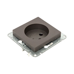 Механизм розетки, 16А, без заземления, со шторками, мокко Эпика EKF UP1-SOM-101