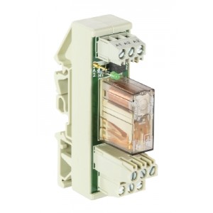 Реле WRS-REL-2W-250V5A, Интерфейсный релейный модуль, 2 переключающих контакта, материал контакта: AgNi+HV, рабочее напряжение: 24 V AC/DC, номинальное напряжение переключения: 250 V AC/DC, коммутируемый ток: 5 A, с винтовой фиксацией провода, серия flare