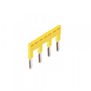 Соединительная перемычка 99.032.9999.9, Соединительная перемычка, 7 (1-3-5-7) полюсов, изолированная, вилочная, для клемм: WT 2,5; WTP 2,5/4; WKFN 2,5 цвет: желтый