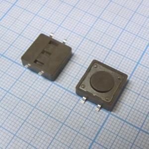 DTSM-21N-V-T/R, Кнопка тактильная миниатюрная SMD 12*12* 4.3 / 0,05A/12Vdc