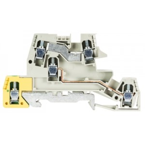 Мультифункциональная клемма WKI 4 D-D-SL, Мультифункциональная клемма, тип фиксации провода: винтовой, номинальное сечение: 4 мм кв., 26A, 400V, ширина: 6 мм, цвет: серый, тип монтажа: DIN35