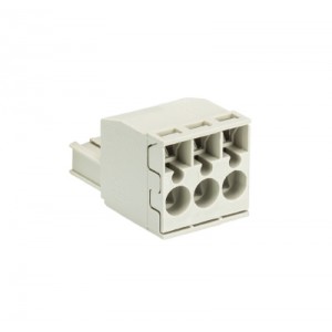 Розетка Wiecon 8213 BFK / 3 TOP K OB, Розеточный разъем, угловой, на кабель, шаг: 5.08 мм, 3 полюса, фиксация провода пружинная, исполнение: без маркировки, 400V, 12А, цвет: серый