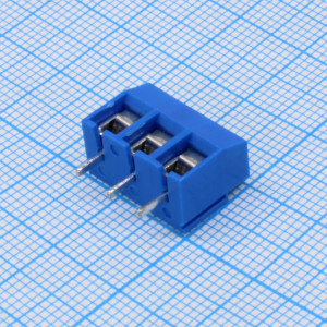 GT126-5.0-03P-12-00, Винтовой клеммный блок c рельефной обоймой, 3 контакта. Серия GT126-5.0