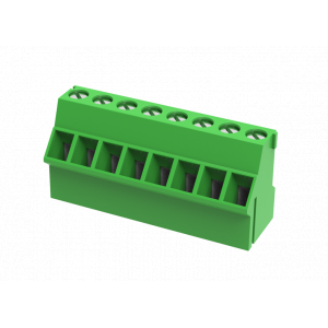 Клемма на плату MC-TF5.08C02C, Клемма, горизонтальный подвод кабеля, на плату, шаг: 5.08 мм, 2 полюса, фиксация провода винтовая, исполнение: стандартное, 400V, 24A, цвет: зеленый