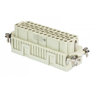 Розеточная контактная вставка 70.800.4656.0, Розеточная контактная вставка, обжимная фиксация, 46 полюсов + PE, типоразмер 24B, 500V, 16A, (обжимные контакты поставляются отдельно)