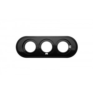 Рамка 3-м ретро пластик. черн. BF1-630-23