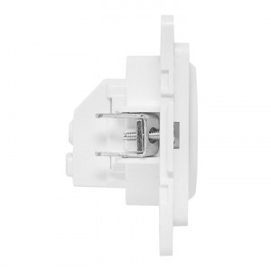 Розетка 1-м СП Стокгольм 16А с заземл. защ. шторки винтов. клеммы механизм бел. PROxima EYR16-028-20
