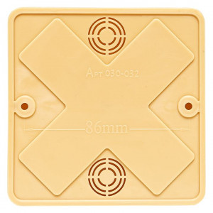 Коробка разветвительная KMP-030-032 (100х100х28) светлое дерево PROxima plc-kmr-030-032-s