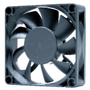 OD7025-12HHB10A, Вентиляторы постоянного тока DC Fan, 70x25mm, 12VDC, 51CFM, 0.33A, 46dBA, 5000RPM, Dual Ball Bearing, Lead Wires, Open Collector Tachometer, PWM