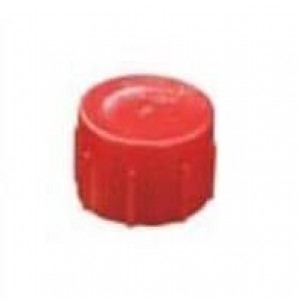 CD-22, Арматура для кабелепроводов и принадлежности THREADED PLASTIC CAP 8 KNURLS, .94 RED