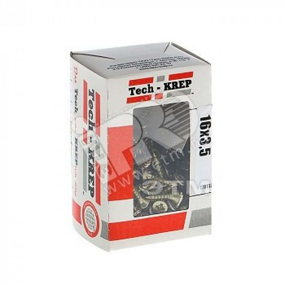 Изображение товара Универсальные шурупы 3,5х16 потайная головка желтопассивированные 200шт