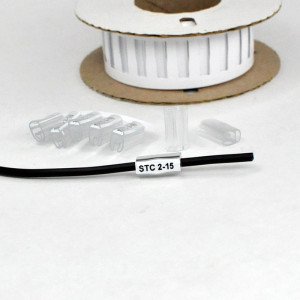 Держатель маркера STC-2-15, Контейнер для маркера, нанизываемый на кабель, длина 15 мм, диаметр провода 2,5 - 5,0 мм, в упаковке 1000 держателей для установки маркера HIC