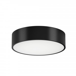 Светильник SP-TOR-PILL-R400-25W Warm3000 (BK, 120 deg, 230V) 022997(2), Накладной интерьерный светильник. Мощность 25 Вт, св. поток 2250 лм, 90 лм/Вт, теплый 3000 K, CRI>80, угол 120°, напряжение питания 230 В. Черный круглый корпус из алюминия, степень защиты IP20. Размер: диаметр 400 мм, высота 100 мм. Монтаж накладной. Дра