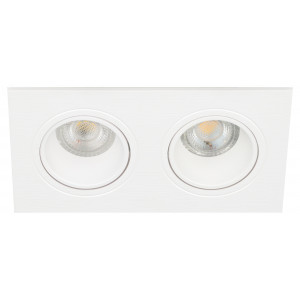 Встраиваемый светильник декоративный KL90-2 WH MR16/GU5.3 белый, пластиковый Б0054371