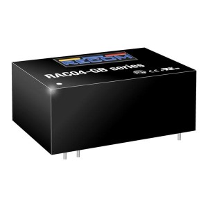 RAC04-3.3SGB, Модули питания переменного/постоянного тока 4W 85-305Vin 3.3Vout 1.21A