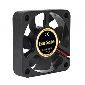 EX283365RUS, Вентилятор 12В DC ExeGate EX05010S2P (50x50x10 мм, Sleeve bearing (подшипник скольжения), 2pin, 5000