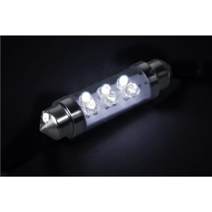 LE-0603-02W, Светодиодные лампы - Светодиоды с цоколем White 12 Volts Festoon LED Lamp