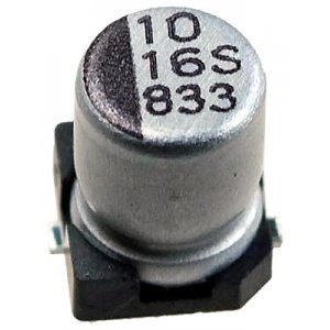 CB016M0010RSB-0405, Конденсатор электролитический стандартный 16В 10мкФ ±20%, 1000 часов, -40...+105°C, 4х5.4мм