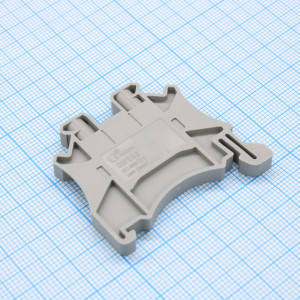 GSP2.5-2-GY, Проходная клемма, тип фиксации провода: винтовой, номинальное сечение: 2.5 мм кв., 24A, 500V, ширина: 5,2 мм, цвет: серый, зажимная клетка - латунь, винтовая перемычка, тип монтажа: DIN35