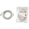 Патч-корд народный U/UTP Cat 5e 4PR 24AWG PVC, литой 10 м, серый SQ0115-0008