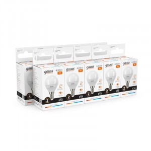 Лампа светодиодная Elementary 6Вт P45 шар 3000К тепл. бел. E14 420лм 53116