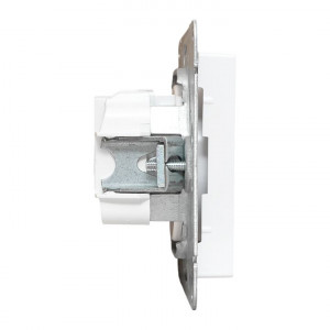 Механизм розетки, 16А, без заземления, без шторок, белый Эпика EKF UP1-SOW-100