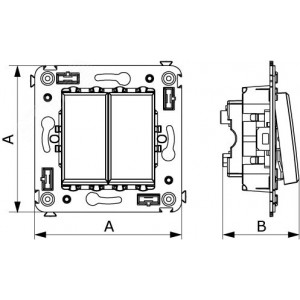 Выключатель 2-кл. 2мод. СП Avanti 